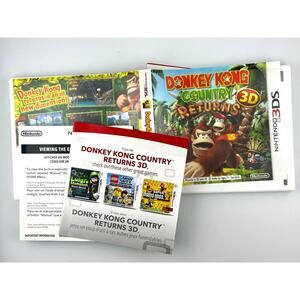 Donkey Kong Country Returns Nintendo 3DS 2013 CIB Complete